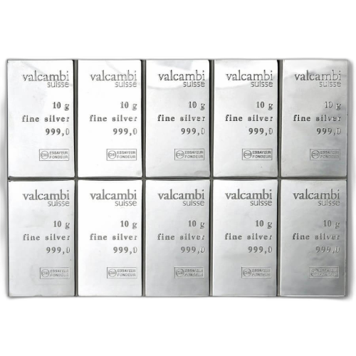 Thumbnail 100g Valcambi Silver Bar angle 1