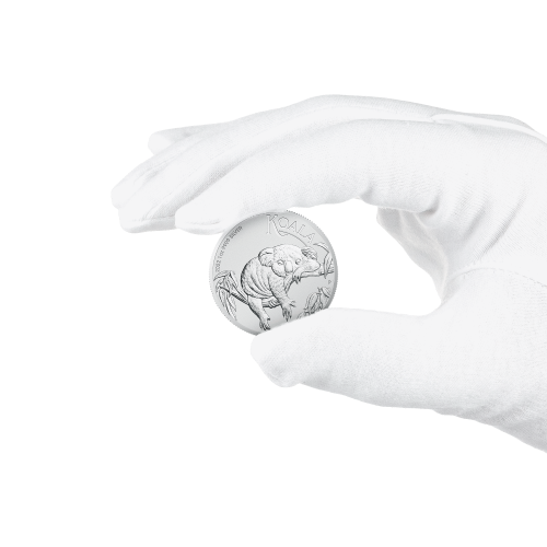 Thumbnail 1 oz Koala Zilveren Munt 2022 perspectief 4