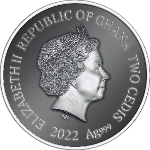 Thumbnail 1/2 troy ounce zilveren munt jaar van de tijger 2022 Proof perspectief 1