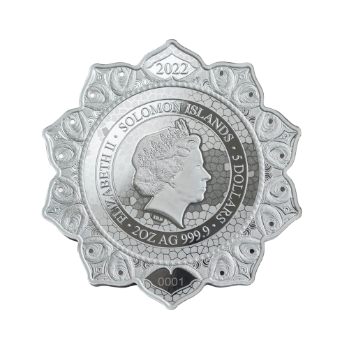 Thumbnail 2 troy ounce silver coin ram of the 3rd chakra 2022 Proof back