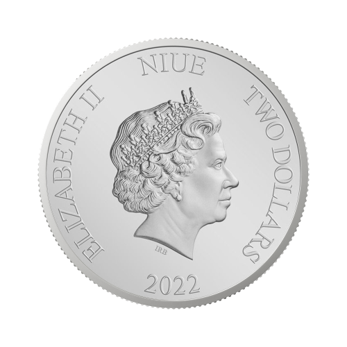 Thumbnail 1 troy ounce zilveren munt Niue jaar van de tijger 2022 achterkant