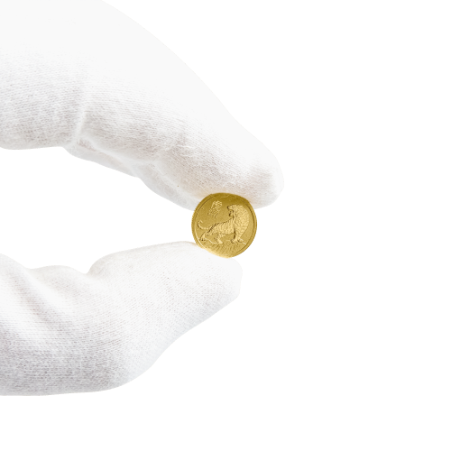 Thumbnail 1/20 oz Lunar Gouden Munt 2022 perspectief 4
