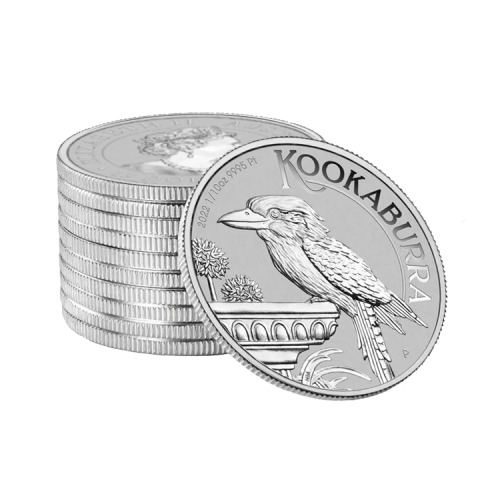 Thumbnail Kookaburra 1/10 troy ounce platina munt 2022 perspectief 3