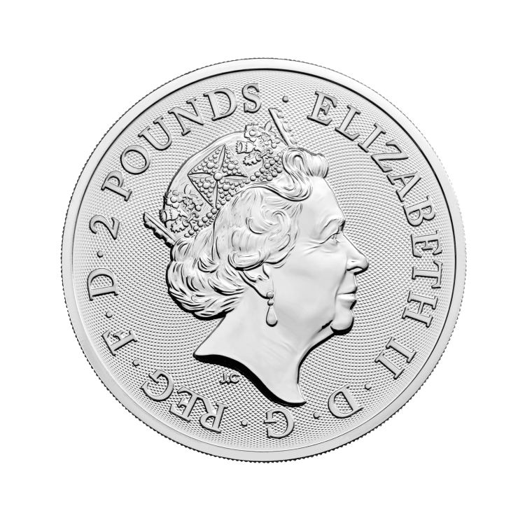 1 oz Myths and Legends Zilveren Munt achterkant