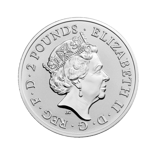 Thumbnail 1 oz Myths and Legends Zilveren Munt achterkant