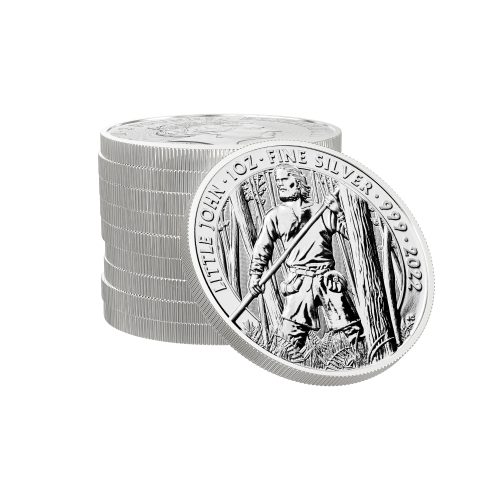 Thumbnail 1 oz Myths and Legends Zilveren Munt perspectief 2