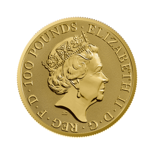 Thumbnail 1 oz Tudor Beasts Gold Coin 2022 back