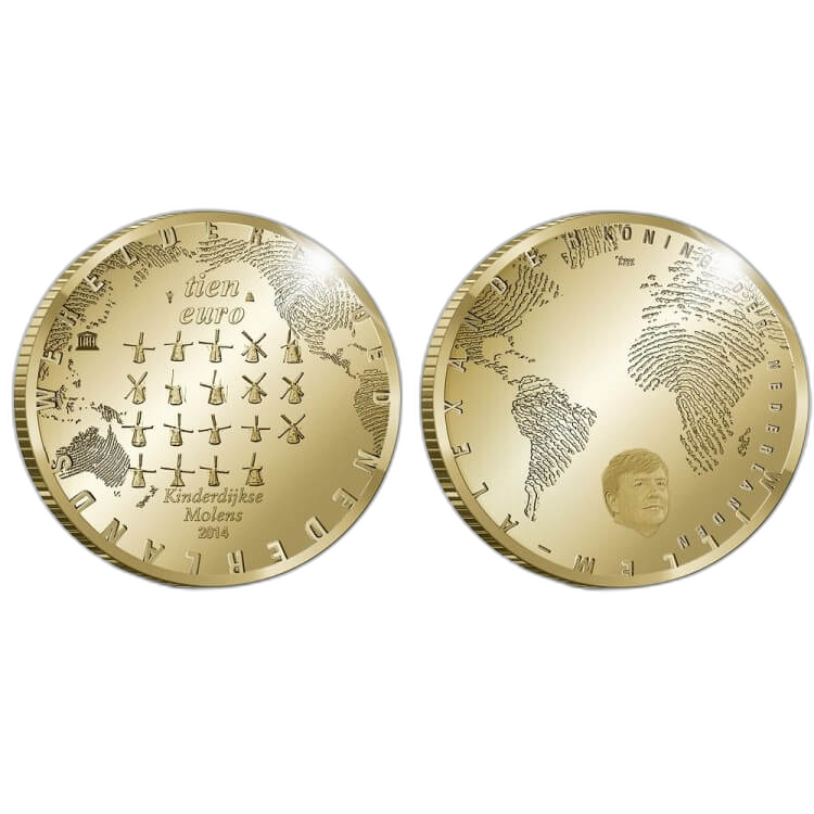 Gouden Tientje Gouden Munt 2014 achterkant