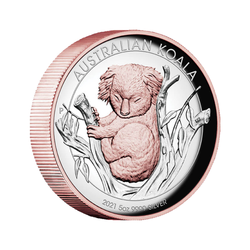 Thumbnail 5 oz Koala Zilveren Munt 2021 achterkant