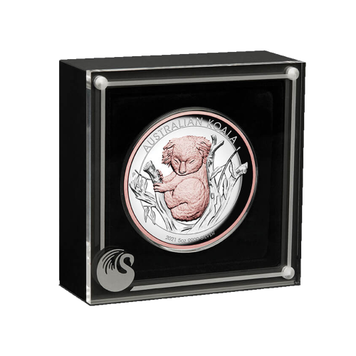 Thumbnail 5 oz Koala Zilveren Munt 2021 perspectief 1