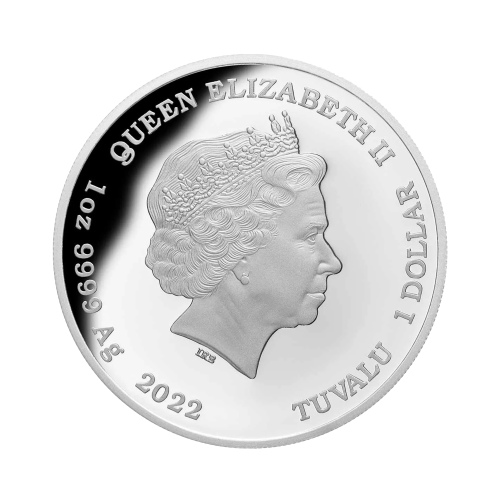 Thumbnail 1 troy ounce zilveren munt zwarte adder 2022 Proof achterkant