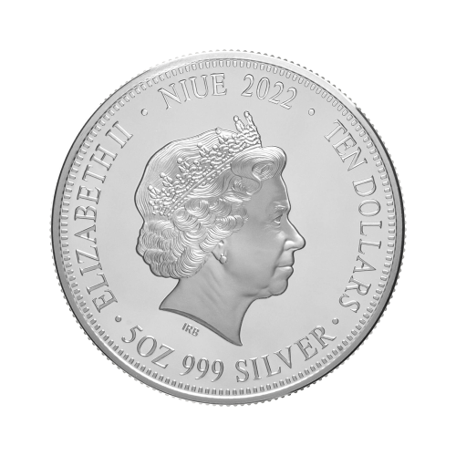 Thumbnail 5 troy ounce zilveren munt Daintree Regenwoud 2022 achterkant