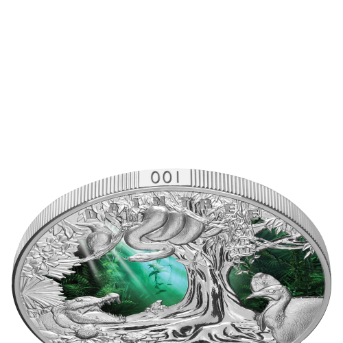 Thumbnail 5 troy ounce zilveren munt Daintree Regenwoud 2022 perspectief 2