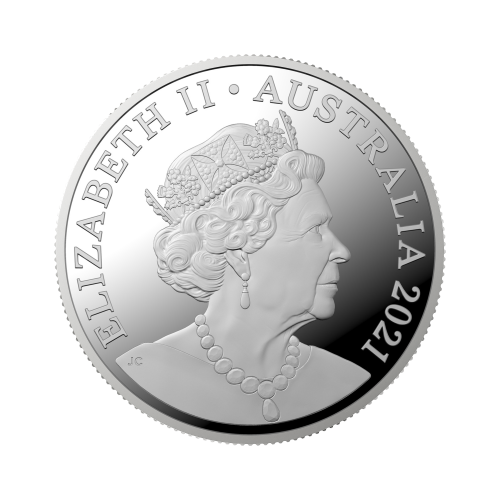 Thumbnail 1 troy ounce zilveren munt RAM kangaroo Outback Majesty 2021 achterkant