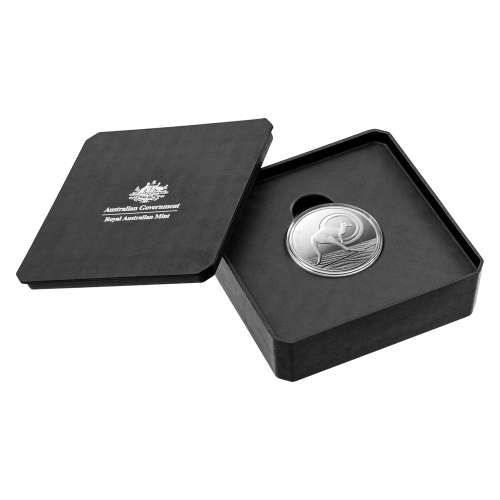 Thumbnail 1 troy ounce zilveren munt RAM kangaroo Outback Majesty 2021 perspectief 2