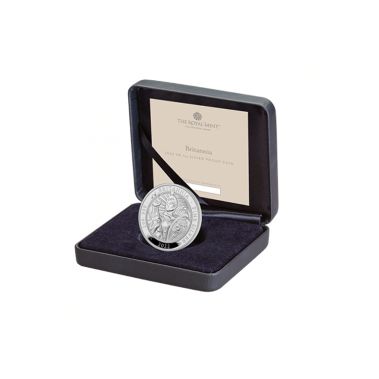 1 oz Royal Mint d'Argent 2022 angle 4