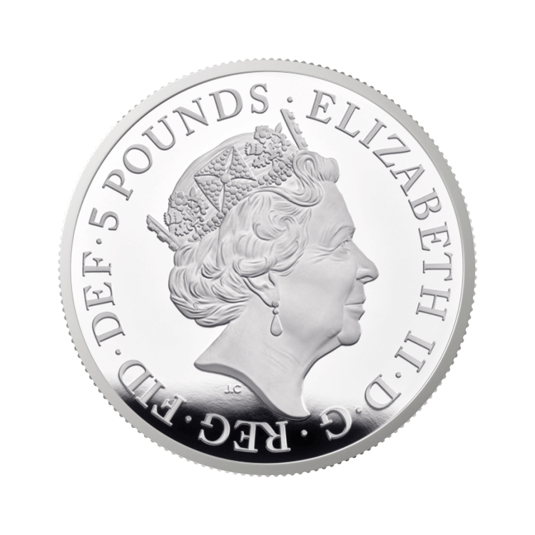 2 oz Royal Mint Zilveren Munt 2022 achterkant