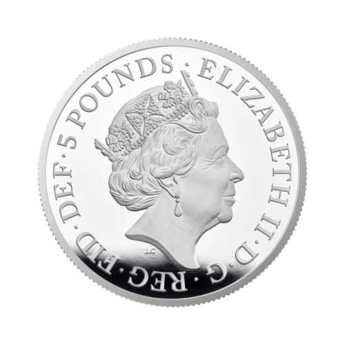 Thumbnail 2 oz Royal Mint Zilveren Munt 2022 achterkant