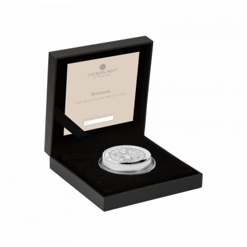 Thumbnail 2 oz Royal Mint Zilveren Munt 2022 perspectief 3