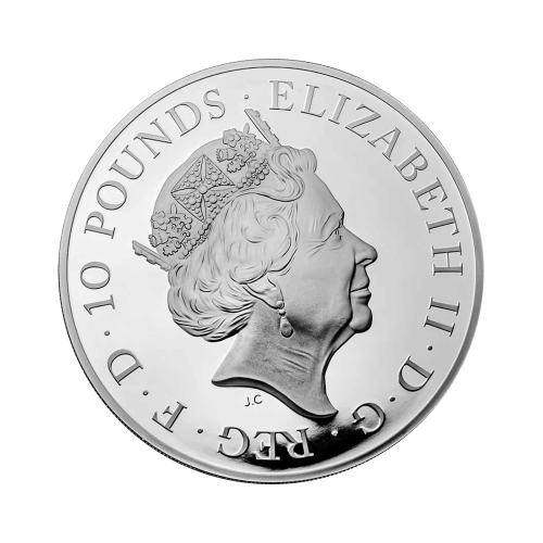 Thumbnail 5 oz Royal Mint Zilveren Munt 2022 achterkant