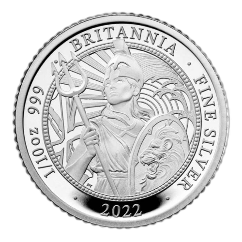 Thumbnail 6-delige zilveren Britannia set 2022 Proof perspectief 4