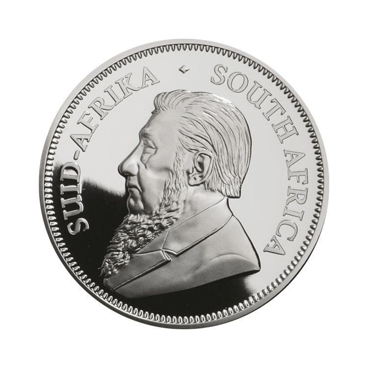 2 oz Krugerrand Proof Zilveren Munt 2022 achterkant