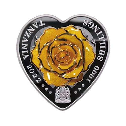 Thumbnail 1 troy ounce zilveren proof munt Mother’s Day Forever Rose Panda 2022 front