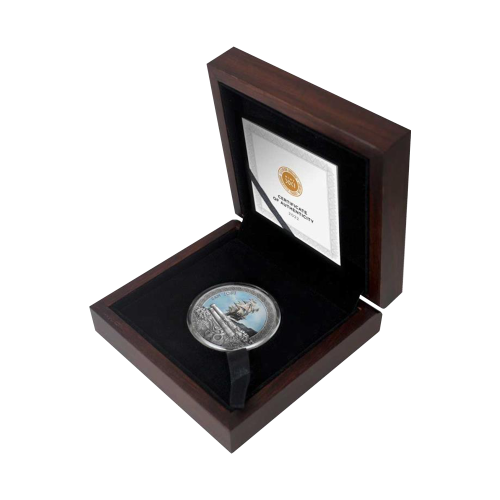 Thumbnail 2 troy ounce zilveren munt San Jose antieke afwerking 2022 perspectief 2