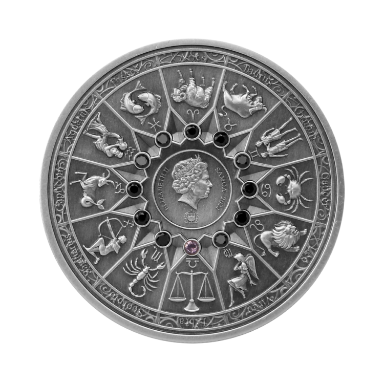 2 oz Mythische figuren Silbermünze 2022 back