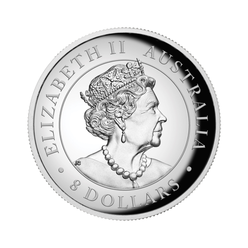 Thumbnail 5 oz Kookaburra Zilveren Munt 2022 achterkant