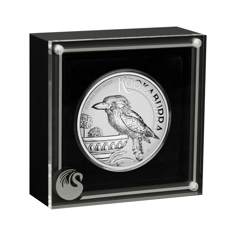 5 oz Kookaburra Zilveren Munt 2022 perspectief 2