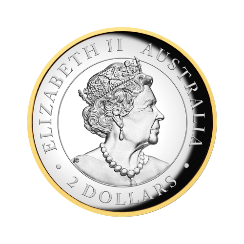 Thumbnail 2 oz Kookaburra Zilveren Munt 2022 achterkant