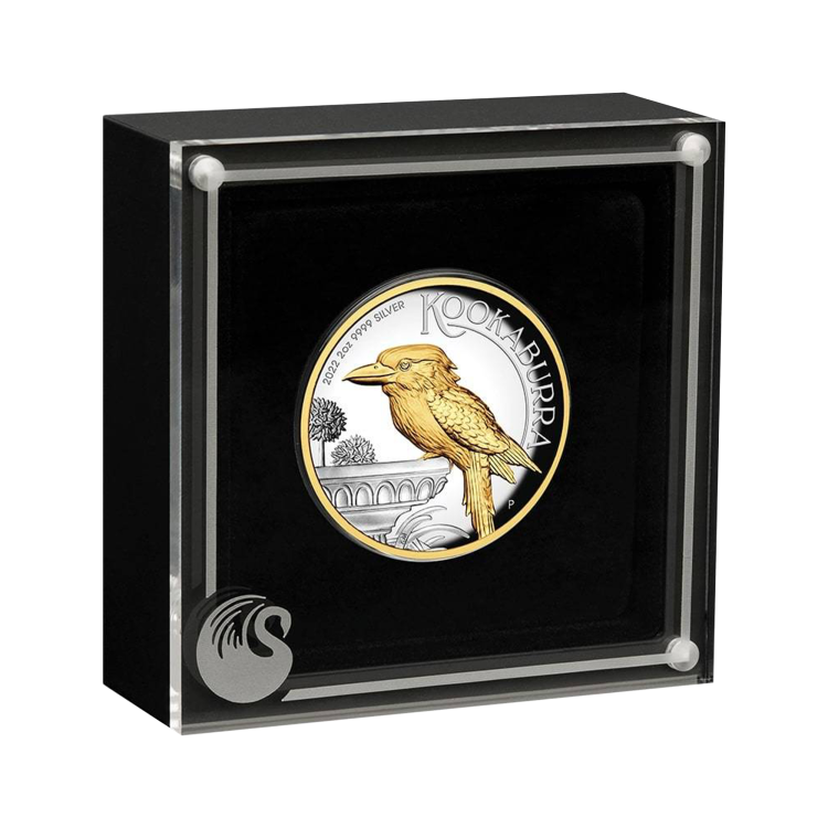 2 oz Kookaburra Zilveren Munt 2022 perspectief 2