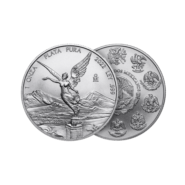 1 oz Mexican Libertad d'Argent 2022 angle 1