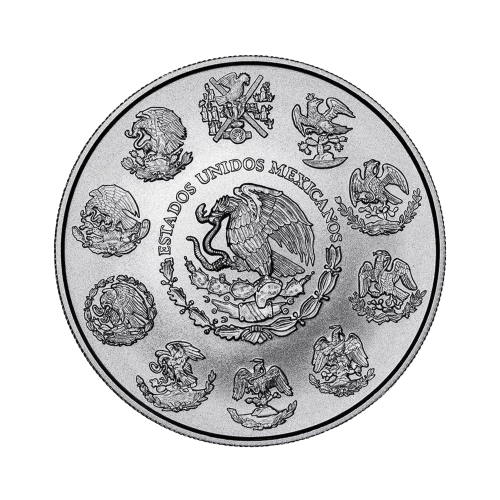 Thumbnail 2 oz Mexican Libertad Zilveren Munt 2022 achterkant