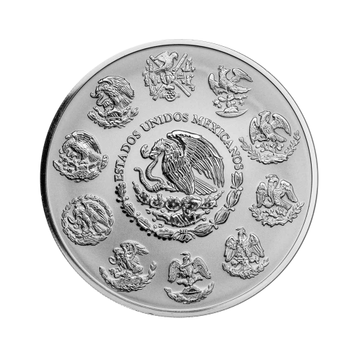 Thumbnail 5 oz Mexican Libertad Zilveren Munt 2022 achterkant