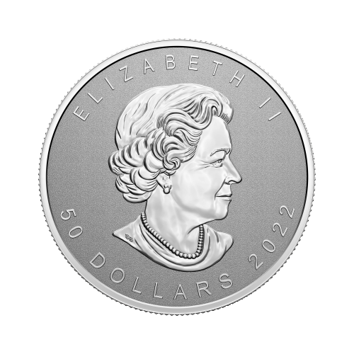 Thumbnail 5 oz Royal Canadian Mint Zilveren Munt 2022 achterkant