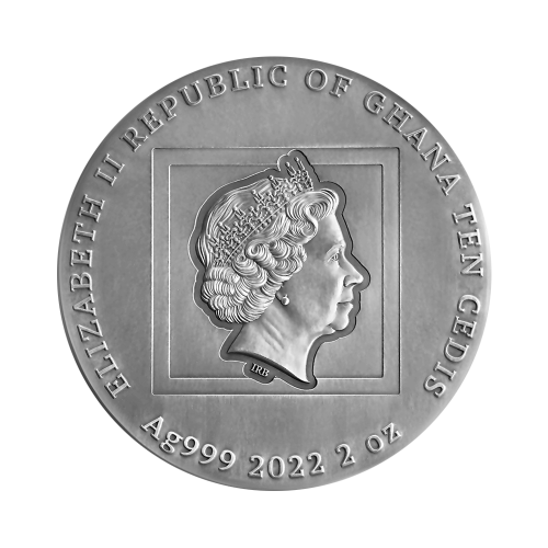 Thumbnail 2 troy ounce zilveren munt Drukke Mieren - antieke afwerking 2022 achterkant