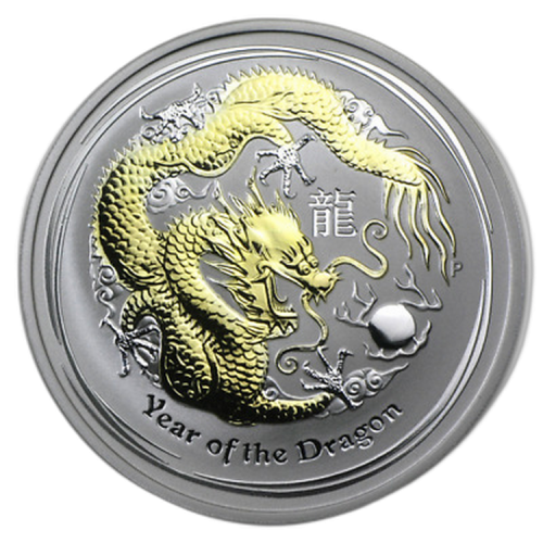 Thumbnail 1 troy ounce zilveren munt year of the dragon 2012 angle 2