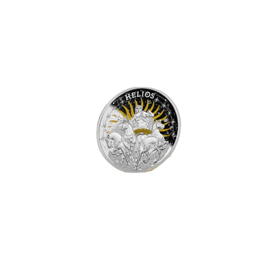 Thumbnail 1 troy ounce zilveren Helios munt - Niue 2022 perspectief 1