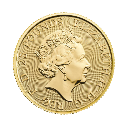 Thumbnail 1/4 oz Tudor Beasts Gold Coin back