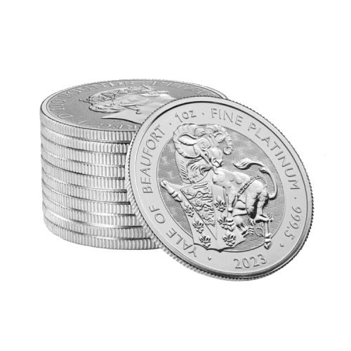 Thumbnail 1 oz Royal Mint Platina Munt 2023 perspectief 2