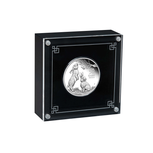Thumbnail 1/2 oz Lunar Zilveren Munt 2023 perspectief 2