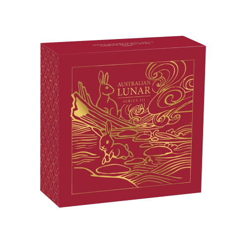 Thumbnail 1/4 oz Lunar Gouden Munt 2023 perspectief 1