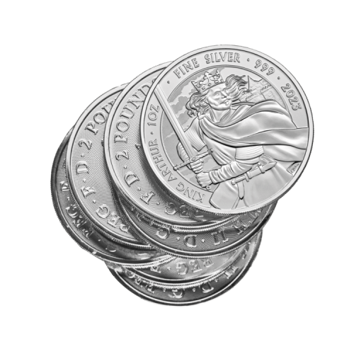 Thumbnail 1 oz Myths and Legends Silver Coin 2023 angle 2