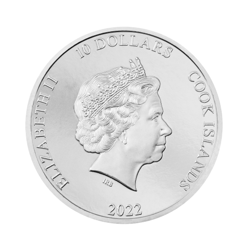 Thumbnail 2 troy ounce zilveren munt de Steen 2022 proof achterkant