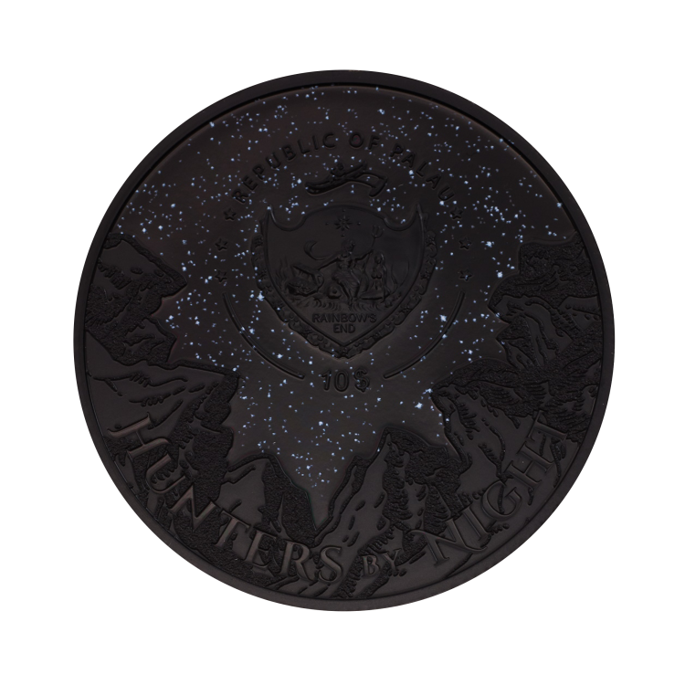 2 troy ounce zilveren munt Python 2022 proof back