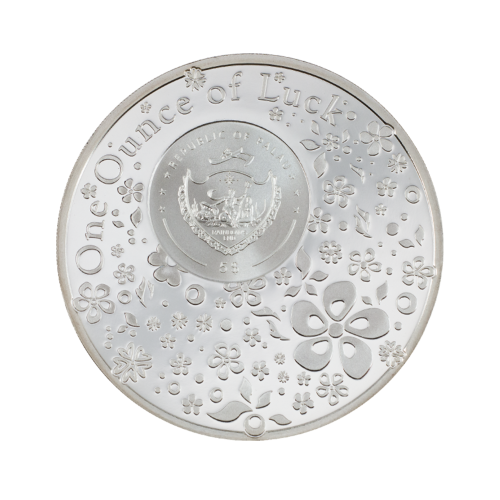 Thumbnail 1 troy ounce zilveren munt klavertje vier 2023 back