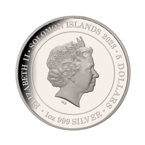 Thumbnail 1 oz Lunar Zilveren Munt 2023 achterkant