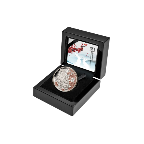 Thumbnail 1 oz Lunar Zilveren Munt 2023 perspectief 2